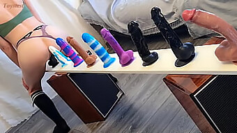 Experiencing The Ultimate Pleasure! Watching A Petite European Ride Different Dildos With Bright Orgasm