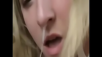 Slutty Blonde Submits To Intense Deepthroat Fetish