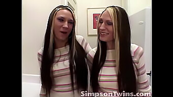 Simpson Twins Indulge In Homemade Family Sex With Clit Rubs And Fingering